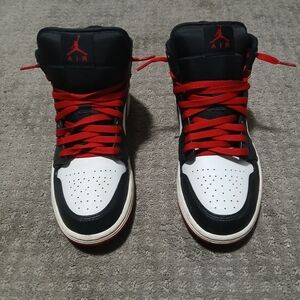 Nike Black, Red, and White Sneakers